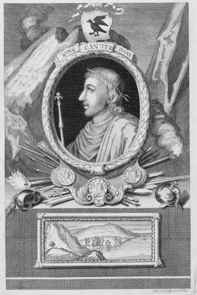 Canuto el Grande, Rey de Inglaterra, Dinamarca y Noruega de George Vertue